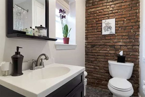 Brick Bathroom - Downtime To Find Leaks