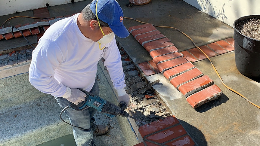 Heavy Root Penetration Causes Crack In Spa - Watch The Repair