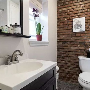 Brick Bathroom - Downtime To Find Leaks