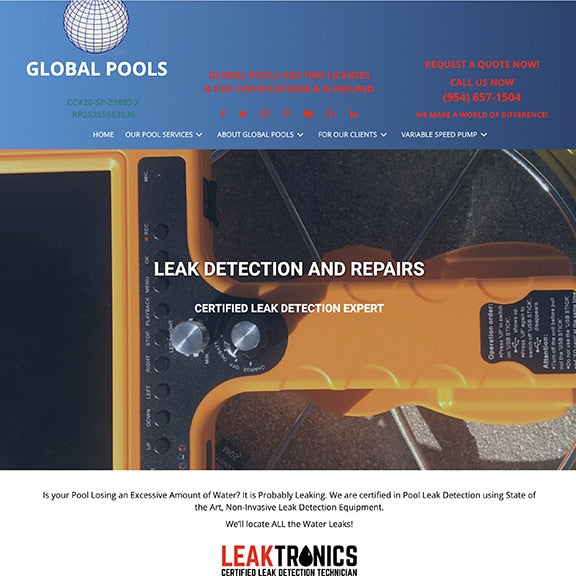Global Pools Success With LeakTronics