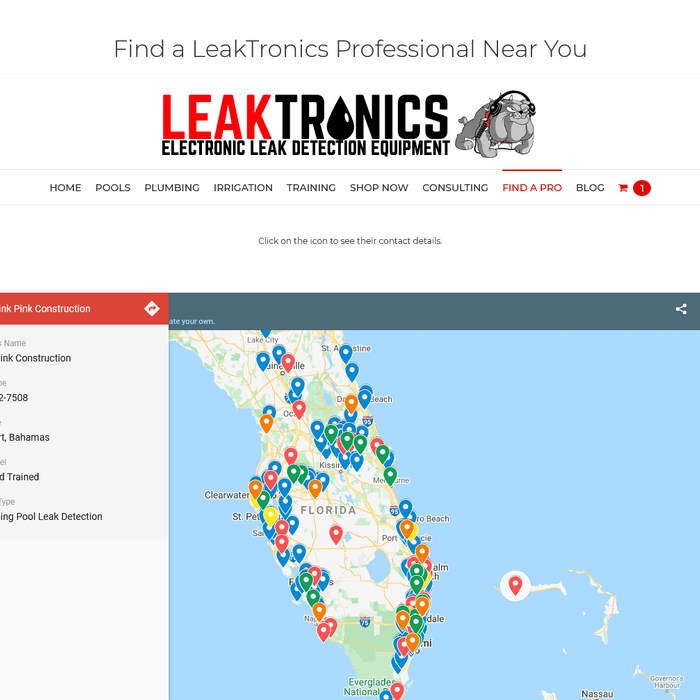 LeakTronics customer support, pool leak detection equipment and training courses are simply the best in the industry.