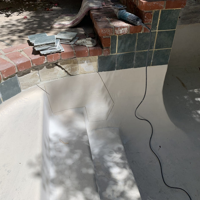 Fiberglass Coated Concrete Pool Structural Repair