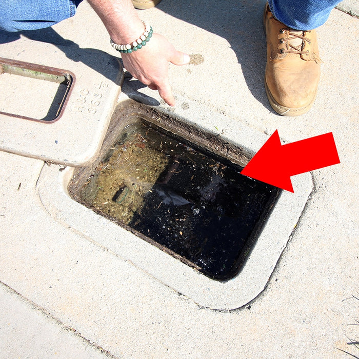 Water Filled Meter Box - Puddles Aren't Always leaks - Buried Pipe leak