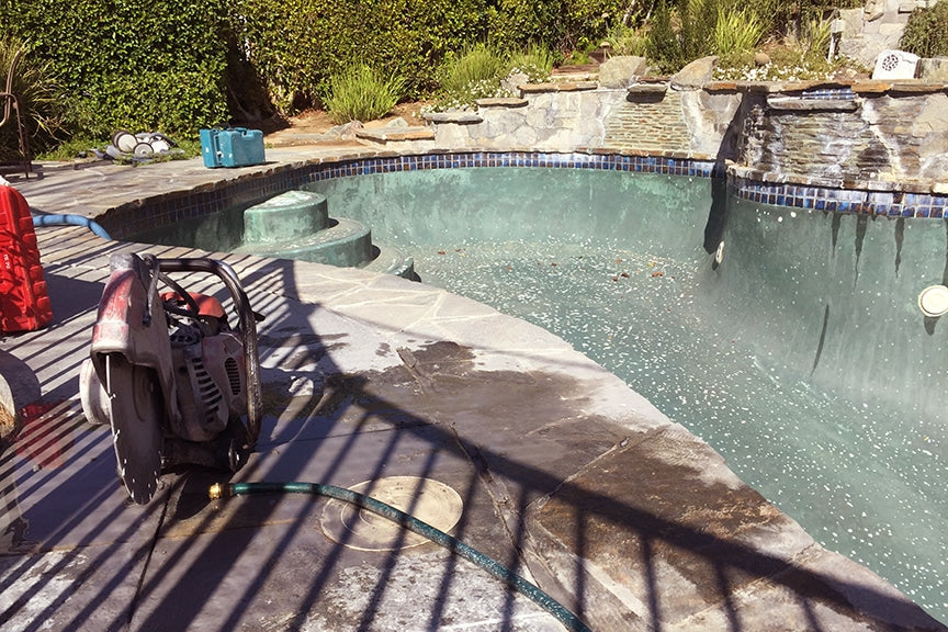 Repairing Multiple Pool Leaks - Skimmer Installation, Structural Crack ...