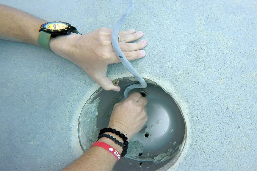 Using Butyl Tape to Fix A Pool Light Leak In Conduit