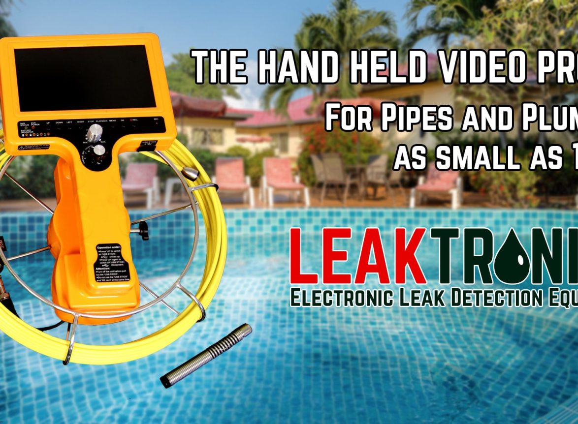 Hand Held Video 1 1/2 inch pipe camera - One Inch Pipe Camera