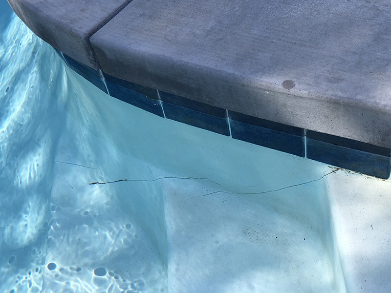 Structural Cracking in a Pool Spa Combo