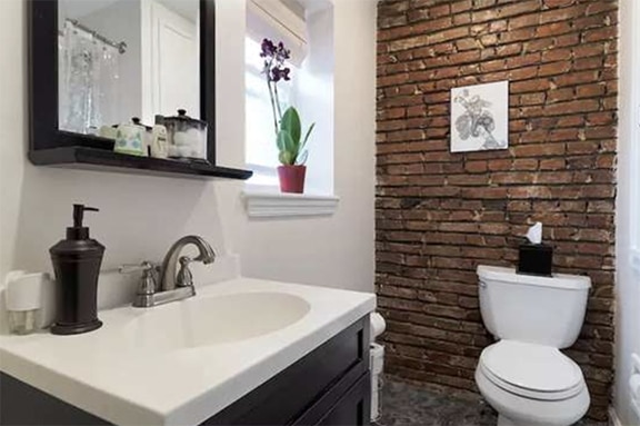 Brick Bathroom - Downtime To Find Leaks