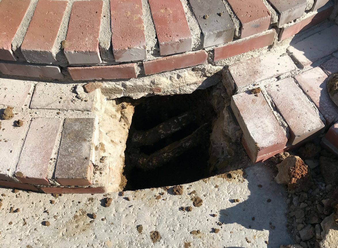 Finding and repairing a broken spa jet line