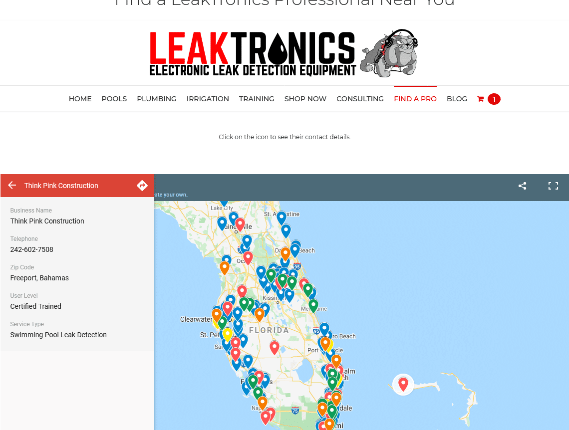 LeakTronics customer support, pool leak detection equipment and training courses are simply the best in the industry.