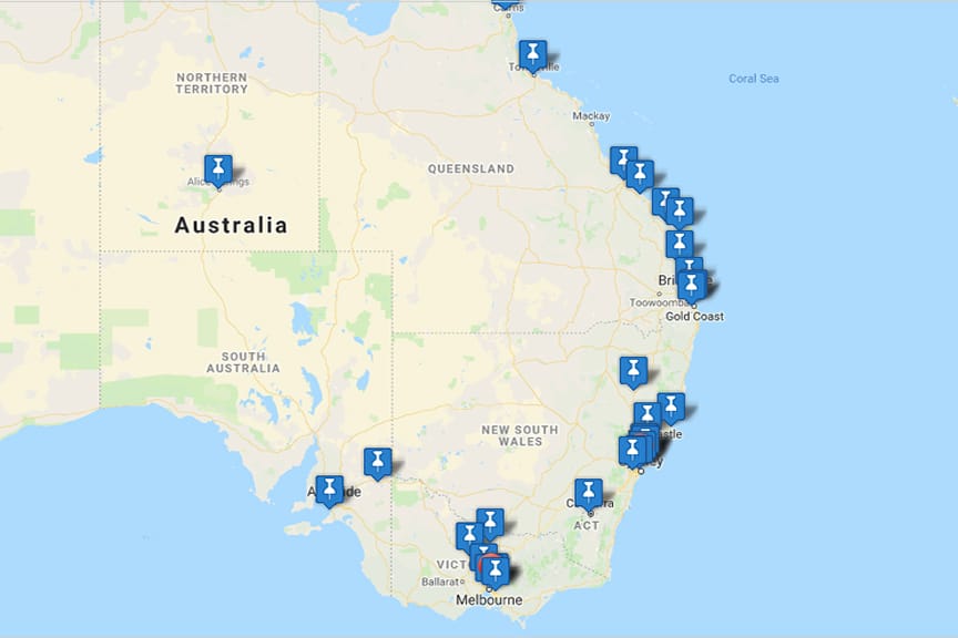 Australia Map Shot