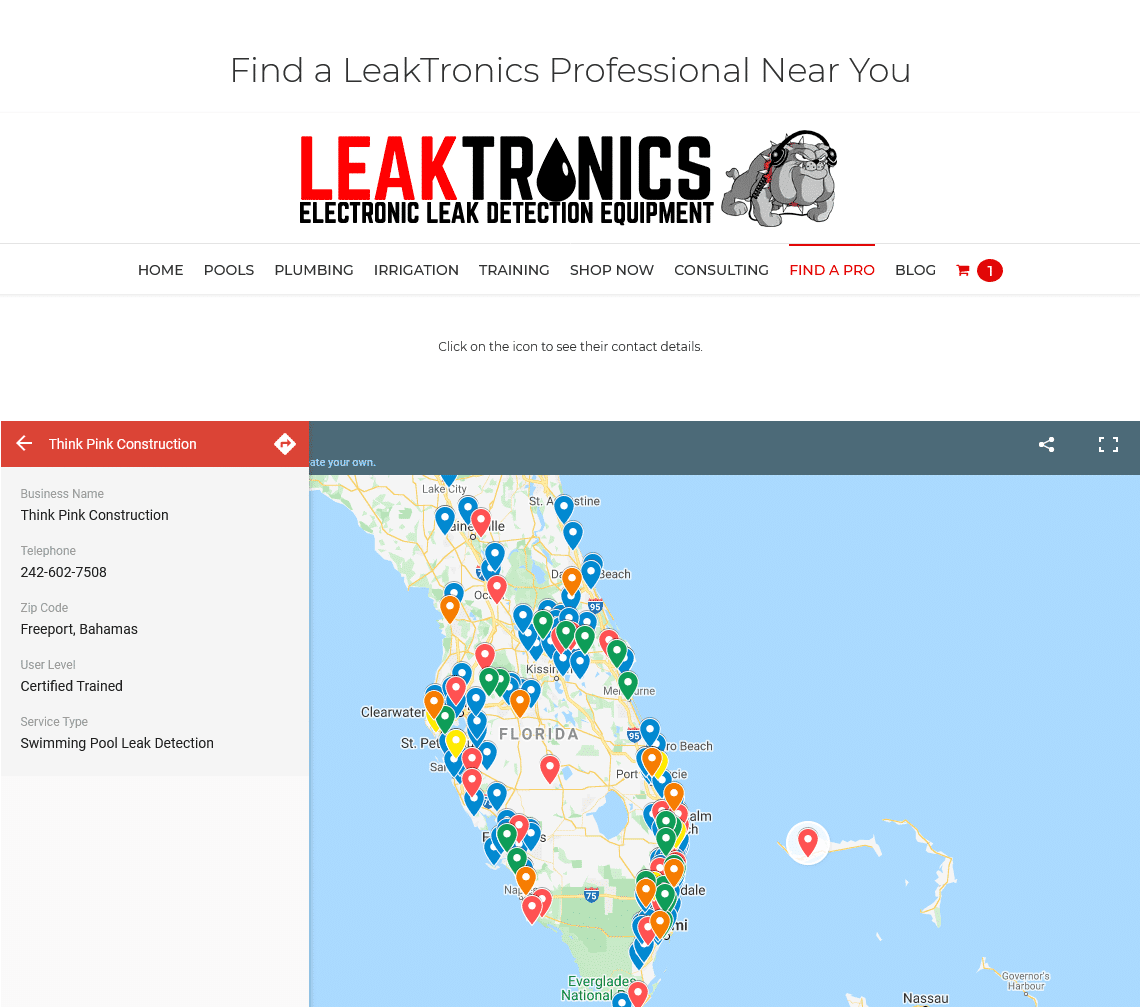 LeakTronics customer support, pool leak detection equipment and training courses are simply the best in the industry.